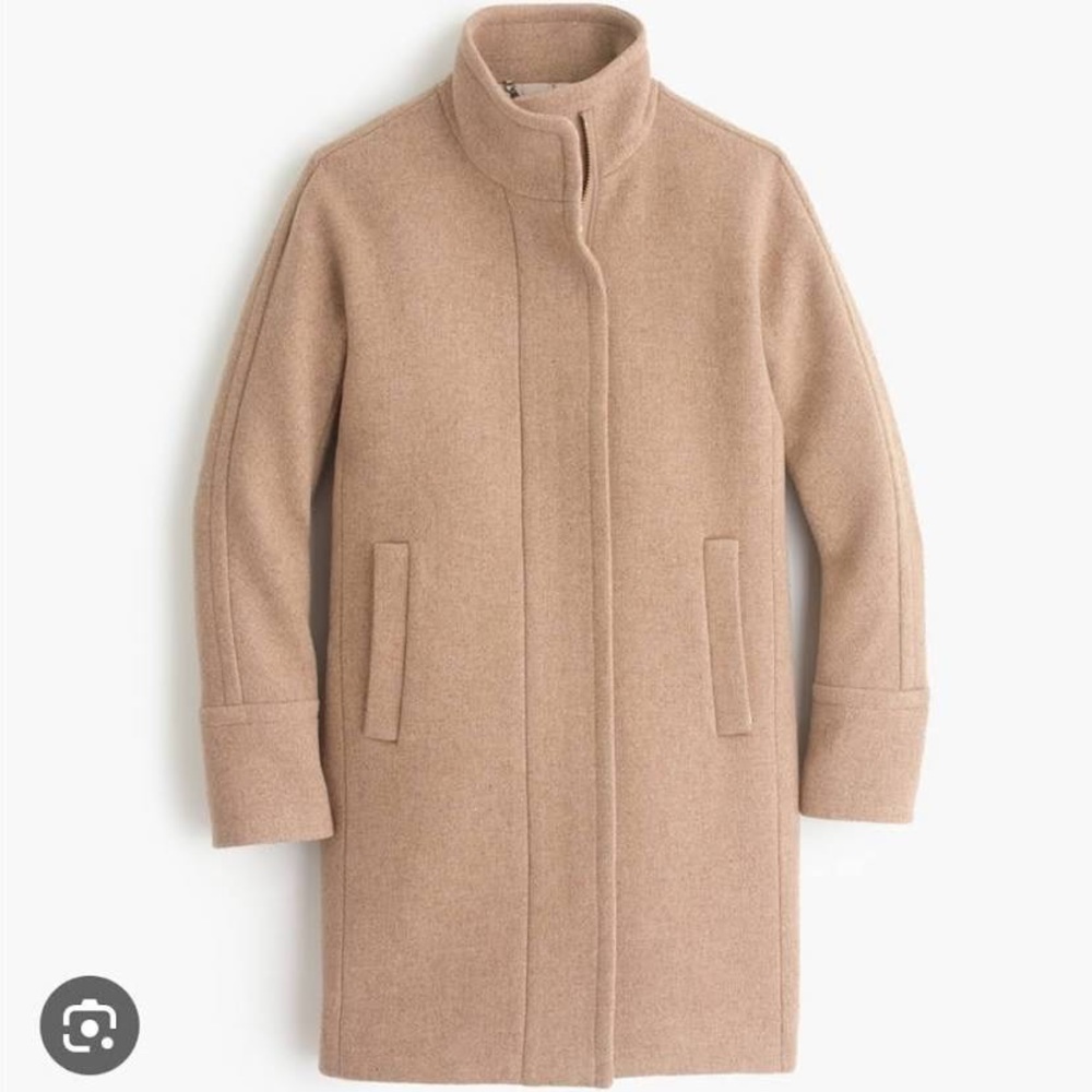 J. Crew Factory Wool City Cocoon coat in camel size 4